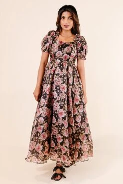 Melody Dress In Midnight Rose 16 Melody Dress In Midnight Rose -Ivy City Co Noir Collection 176 969958