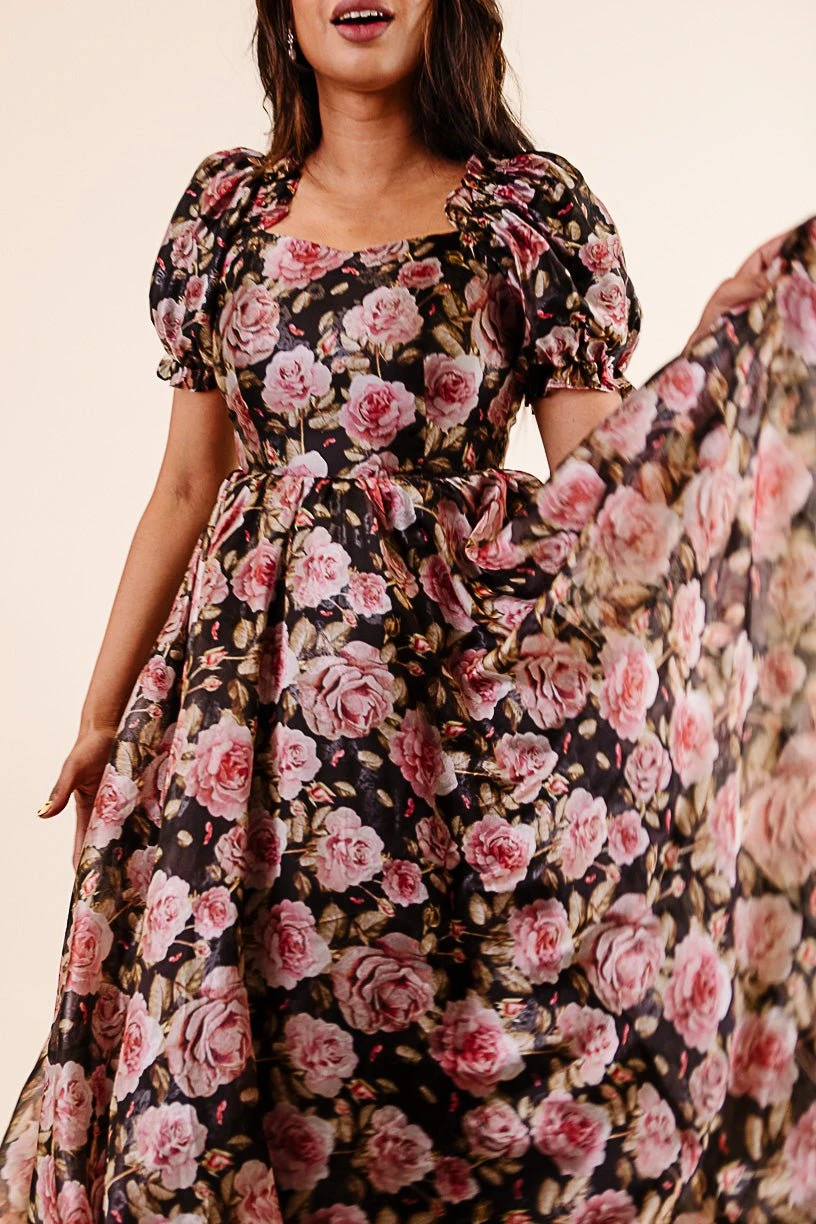 Melody Dress in Midnight Rose Melody Dress In Midnight Rose -Ivy City Co Noir Collection 180 935196