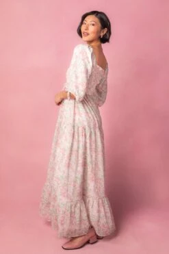 Nora Dress In Spring Watercolor -Ivy City Co NoraWatercolor Studio Easter24 06 483177