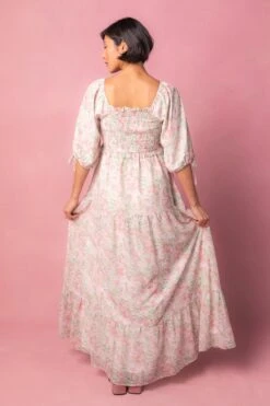 Nora Dress In Spring Watercolor -Ivy City Co NoraWatercolor Studio Easter24 07 729047