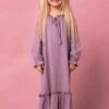 Mini Petra Long Sleeve Night Dress In Purple -Ivy City Co PetraLong Studio Spring2 1