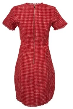 Reese Dress In Red - FINAL SALE -Ivy City Co RedReeseTweedDress backcopy 8dd7b727 caa8 411e bcac 1c45b8c92c59 992101