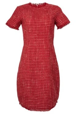 Reese Dress In Red - FINAL SALE -Ivy City Co RedReeseTweedDress frontcopy 22211f48 df17 4232 84f7 54bee43e8dd7 992001