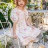 Mini Roselyn Dress In Pastel Floral -Ivy City Co Roselyn CAgradens Easter24 4 392423