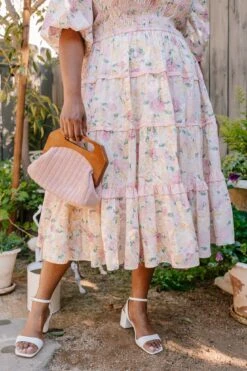 Roselyn Dress In Pastel Floral -Ivy City Co Roselyn CAgradens Easter24 404645