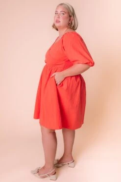 Sage Dress In Coral - FINAL SALE -Ivy City Co SageinCoral Studio SS23 14 432438