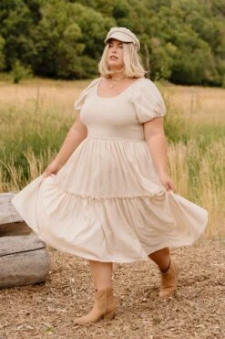 Sienna Dress In Cream - FINAL SALE -Ivy City Co SiennaCream ConradRanch F23 17