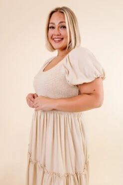 Sienna Dress In Cream - FINAL SALE -Ivy City Co SiennaCream Studio F23 02 403420