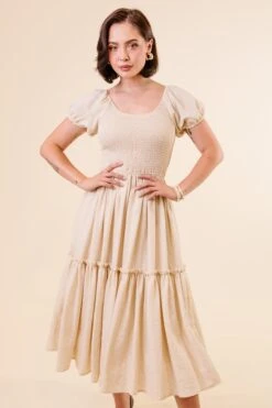 Sienna Dress In Cream - FINAL SALE -Ivy City Co SiennaCream Studio F23 08 497962