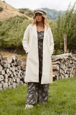 Sloane Coat In Cream - FINAL SALE -Ivy City Co SloaneCream QuietMeadows F23 1 717467