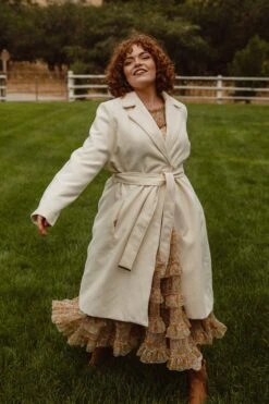 Sloane Coat In Cream - FINAL SALE -Ivy City Co SloaneCream QuietMeadows F23 14 316898