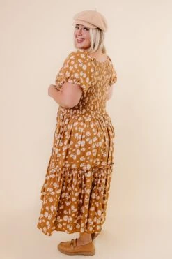 Sienna Dress In Brown Floral -Ivy City Co Studio F23 04 218286