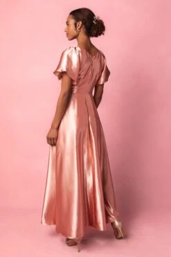 Tessie Dress In Apricot Crush -Ivy City Co TessieApricot2 313361