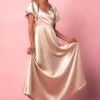 Tessie Dress In Champagne -Ivy City Co TessieChampagne1 756355