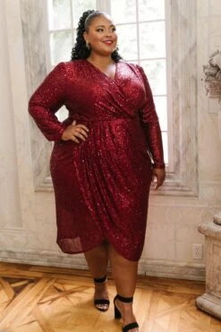 Starstruck Dress In Wine - FINAL SALE -Ivy City Co WEB 5660 783456