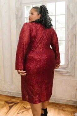 Starstruck Dress In Wine - FINAL SALE -Ivy City Co WEB 5669 696528