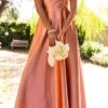 Tessie Dress In Apricot Crush -Ivy City Co WEB BRIDESMAID 1