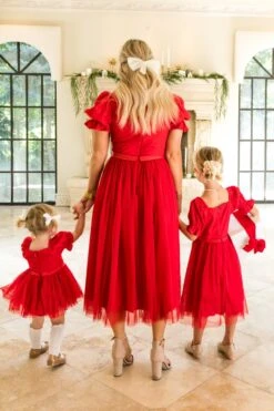 Ballerina Dress In Red - FINAL SALE -Ivy City Co WEB HOLIDAY1 ballerinared 4239 868429