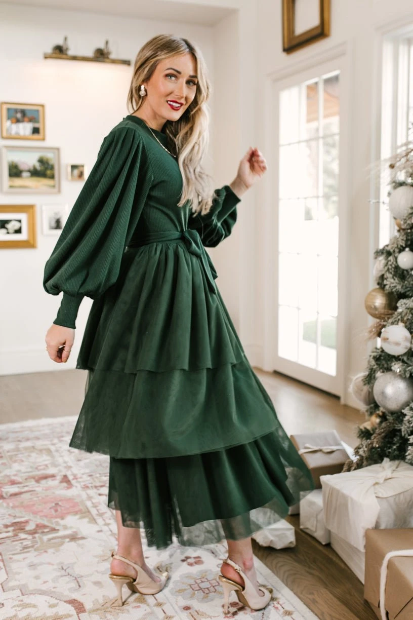 Cosette Dress in Green - FINAL SALE Cosette Dress In Green - FINAL SALE -Ivy City Co WEB IVYCITY DRESSES HOLIDAY20217 13 871592