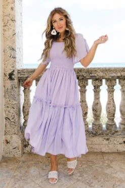 Ivy City Co 6 Lennon Dress In Lavender