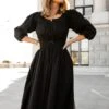 Do-Re-Mi Dress In Black - FINAL SALE -Ivy City Co WEB Noir 2023 DoReMiBlack 14