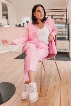 Power Suit In Pink -Ivy City Co WEB POWERSUIT