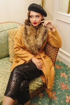 Sloane Coat In Camel - FINAL SALE -Ivy City Co WEB Sloane Coat Camel 7781 974236