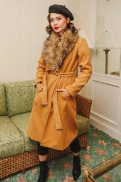 Sloane Coat In Camel - FINAL SALE -Ivy City Co WEB Sloane Coat Camel 7786 609683