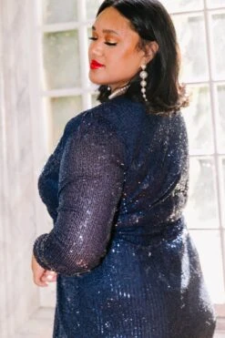 Starstruck Dress In Navy - FINAL SALE -Ivy City Co WEB holiday ch1 starstrucknavy 4399 595229