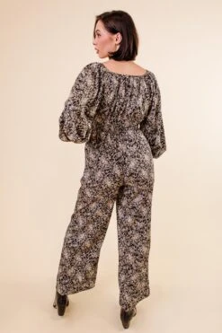 Willow Jumpsuit In Black Floral - FINAL SALE -Ivy City Co WillowJumpsuit Studio F23 06 318351