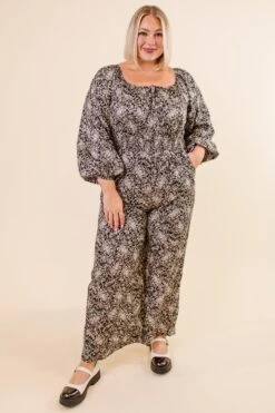 Willow Jumpsuit In Black Floral - FINAL SALE -Ivy City Co WillowJumpsuit Studio F23 09 382237
