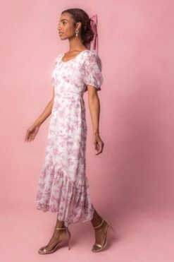 Wren Dress In Pink Toile - FINAL SALE -Ivy City Co Wren Studio Easter 4 957389