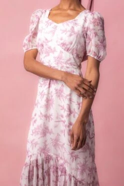 Wren Dress In Pink Toile - FINAL SALE -Ivy City Co Wren Studio Easter 6 928859