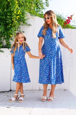 Mini Allie Dress In Royal Blue -Ivy City Co allieblue 05