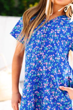 Mini Allie Dress In Royal Blue -Ivy City Co allieblue