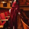Andie Dress In Wine Velvet - FINAL SALE -Ivy City Co andiewine 1 361117