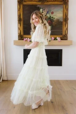 Annalise Dress In Light Yellow - FINAL SALE -Ivy City Co annalise 03 645136