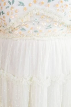 Annalise Dress In Light Yellow - FINAL SALE -Ivy City Co annalise yellow closeup 1 487207