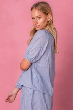 Betty Blouse In Blue -Ivy City Co bettyblue studio 11 862156