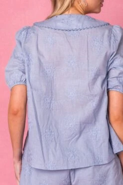 Betty Blouse In Blue -Ivy City Co bettyblue studio 12 945500