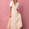Brooke Dress In Ivory -Ivy City Co brooke ivory 1