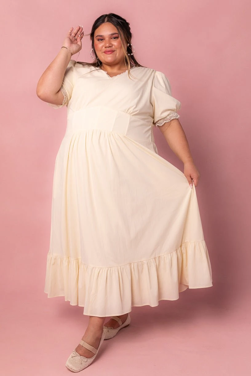 Brooke Dress in Ivory Brooke Dress In Ivory -Ivy City Co brooke ivory 1 79fc58d6 68df 47cb ac47 db5d9888cdfc 901864