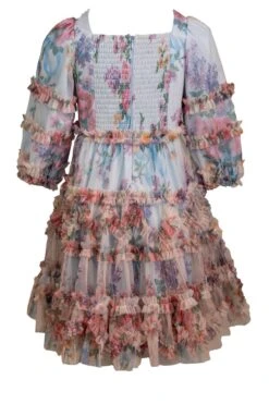 Mini Catherine Dress In Blue Floral -Ivy City Co catherine blue mini back 441233