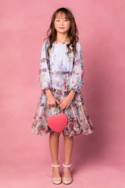 Mini Catherine Dress In Blue Floral -Ivy City Co catherineblue 3 724891