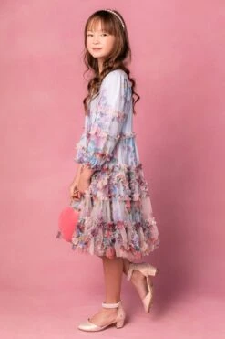 Mini Catherine Dress In Blue Floral -Ivy City Co catherineblue 4 371760