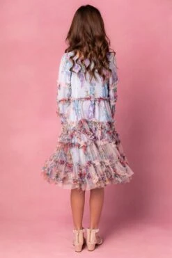 Mini Catherine Dress In Blue Floral -Ivy City Co catherineblue 5 345323