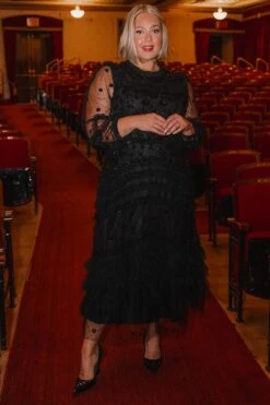 Claire Dress In Black Sequin -Ivy City Co claireblack 11 477072