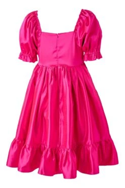 Coco Dress In Hot Pink - FINAL SALE -Ivy City Co cocoHotPink back 451366