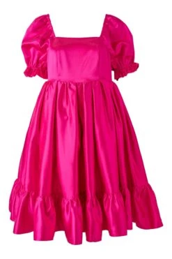 Coco Dress In Hot Pink - FINAL SALE -Ivy City Co cocoHotPink front 155799