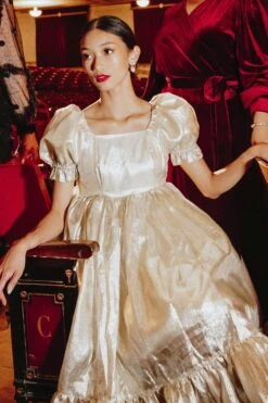 Coco Dress In Gold - FINAL SALE -Ivy City Co cocogold 5